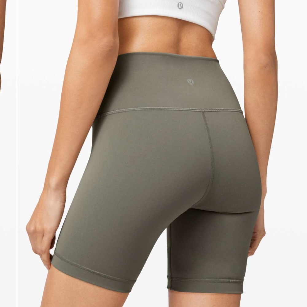 🍋Lululemon Wunder Train High-Rise Short 6" Grey Sage